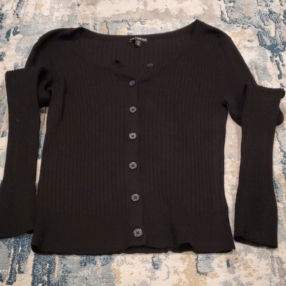 Express Ribbed Cardigan sz medium - Picture 2 of 6